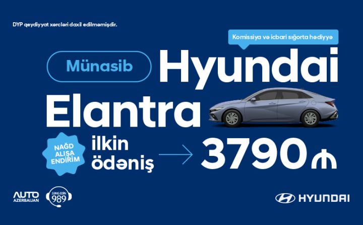 Hyundai-dan "Yola Çıxan Fürsət" 30 aprelədək davam edir! - Sevdiyiniz modelə sərfəli şərtlərlə sahib olun!